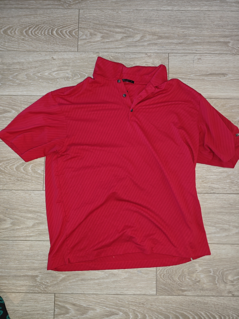 Tiger Woods Men's Red Short-Sleeve Polo Shirt Size XL